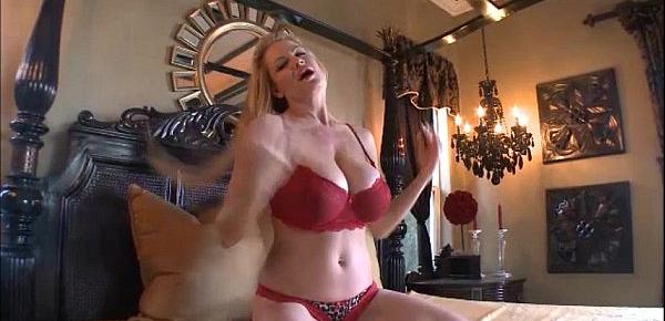  Kelly Madison Wears Red Lace To Fuck Her Husband